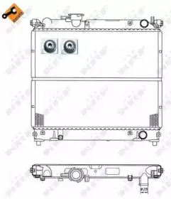 50404 NRF Радиатор, охлаждение двигателя 50404 NRF Радиатор, охлаждение двигателя