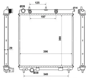 50467 NRF Радиатор, охлаждение двигателя 50467 NRF Радиатор, охлаждение двигателя
