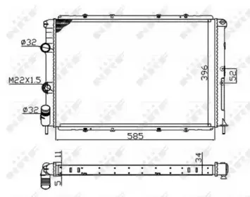 509503A NRF Радиатор, охлаждение двигателя 509503A NRF Радиатор, охлаждение двигателя