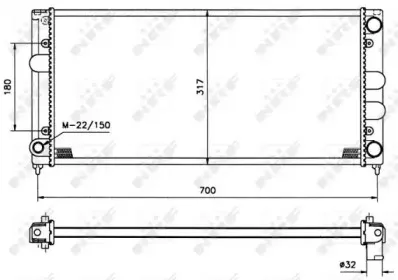 509506 NRF Радиатор, охлаждение двигателя 509506 NRF Радиатор, охлаждение двигателя