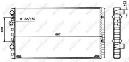 509521 NRF Радиатор, охлаждение двигателя 509521 NRF Радиатор, охлаждение двигателя
