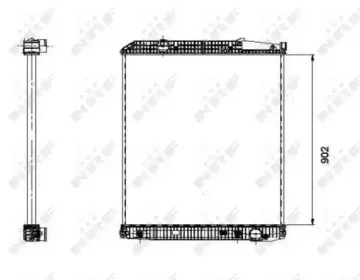 509576 NRF Радиатор, охлаждение двигателя 509576 NRF Радиатор, охлаждение двигателя
