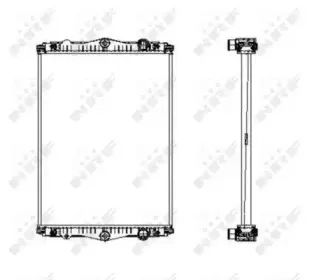 509745 NRF Радиатор, охлаждение двигателя 509745 NRF Радиатор, охлаждение двигателя