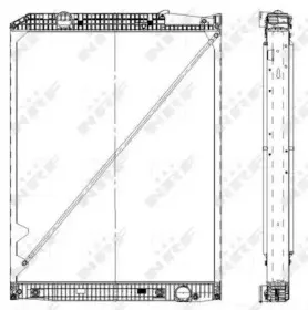 519578 NRF Радиатор, охлаждение двигателя 519578 NRF Радиатор, охлаждение двигателя