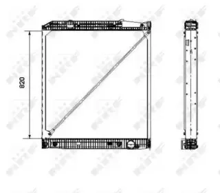 519579 NRF Радиатор, охлаждение двигателя 519579 NRF Радиатор, охлаждение двигателя