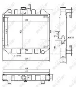 52032 NRF Радиатор, охлаждение двигателя 52032 NRF Радиатор, охлаждение двигателя