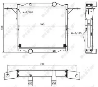 52084 NRF Радиатор, охлаждение двигателя 52084 NRF Радиатор, охлаждение двигателя