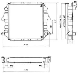 52180 NRF Радиатор, охлаждение двигателя 52180 NRF Радиатор, охлаждение двигателя