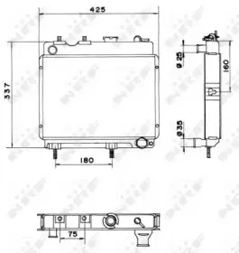 52199 NRF Радиатор, охлаждение двигателя 52199 NRF Радиатор, охлаждение двигателя