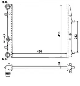 53021A NRF Радиатор, охлаждение двигателя 53021A NRF Радиатор, охлаждение двигателя