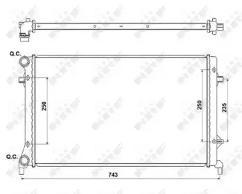53405A NRF Радиатор, охлаждение двигателя 53405A NRF Радиатор, охлаждение двигателя