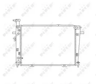53496 NRF Радиатор, охлаждение двигателя 53496 NRF Радиатор, охлаждение двигателя