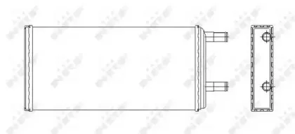 53547 NRF Теплообменник, отопление салона 53547 NRF Теплообменник, отопление салона