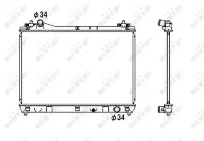 53703 NRF Радиатор, охлаждение двигателя 53703 NRF Радиатор, охлаждение двигателя