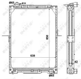 53888 NRF Радиатор, охлаждение двигателя 53888 NRF Радиатор, охлаждение двигателя