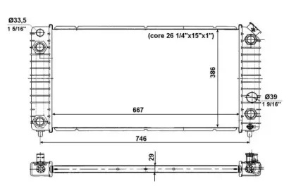 56011 NRF Радиатор, охлаждение двигателя 56011 NRF Радиатор, охлаждение двигателя