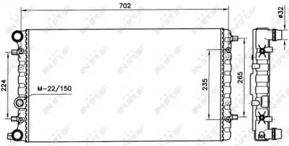 58143 NRF Радиатор, охлаждение двигателя 58143 NRF Радиатор, охлаждение двигателя