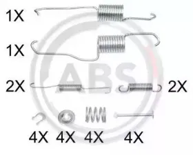 0886Q A.B.S. Комплектующие, тормозная колодка 0886Q A.B.S. Комплектующие, тормозная колодка