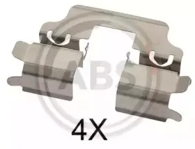 1750Q A.B.S. Комплектующие, колодки дискового тормоза 1750Q A.B.S. Комплектующие, колодки дискового тормоза