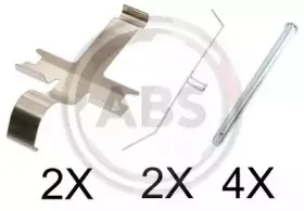 1752Q A.B.S. Комплектующие, колодки дискового тормоза 1752Q A.B.S. Комплектующие, колодки дискового тормоза