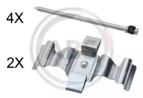 1829Q A.B.S. Комплектующие, колодки дискового тормоза 1829Q A.B.S. Комплектующие, колодки дискового тормоза