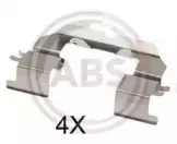 1858Q A.B.S. Комплектующие, колодки дискового тормоза 1858Q A.B.S. Комплектующие, колодки дискового тормоза