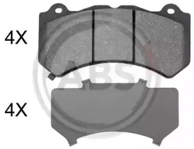 35013 A.B.S. Комплект тормозных колодок, дисковый тормоз 35013 A.B.S. Комплект тормозных колодок, дисковый тормоз