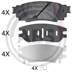 35135 A.B.S. Комплект тормозных колодок, дисковый тормоз 35135 A.B.S. Комплект тормозных колодок, дисковый тормоз