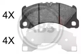 37909 A.B.S. Комплект тормозных колодок, дисковый тормоз 37909 A.B.S. Комплект тормозных колодок, дисковый тормоз
