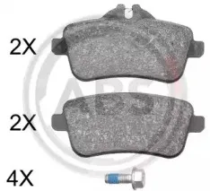 37940 A.B.S. Комплект тормозных колодок, дисковый тормоз 37940 A.B.S. Комплект тормозных колодок, дисковый тормоз