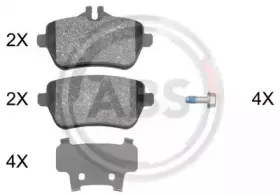 37946 A.B.S. Комплект тормозных колодок, дисковый тормоз 37946 A.B.S. Комплект тормозных колодок, дисковый тормоз