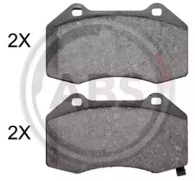 37988 A.B.S. Комплект тормозных колодок, дисковый тормоз 37988 A.B.S. Комплект тормозных колодок, дисковый тормоз