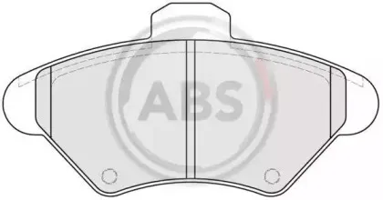 38600 A.B.S. Комплект тормозных колодок, дисковый тормоз 38600 A.B.S. Комплект тормозных колодок, дисковый тормоз