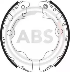8927 A.B.S. Комплект тормозных колодок 8927 A.B.S. Комплект тормозных колодок