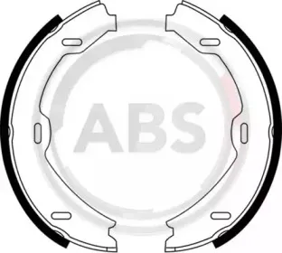 9140 A.B.S. Комплект тормозных колодок, стояночная тормозная система 9140 A.B.S. Комплект тормозных колодок, стояночная тормозная система