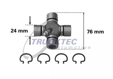 02.34.017 TRUCKTEC AUTOMOTIVE Шарнир, продольный вал 02.34.017 TRUCKTEC AUTOMOTIVE Шарнир, продольный вал