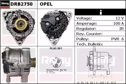 DRB2750 REMY Генератор DRB2750 REMY Генератор
