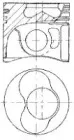 87-114900-25 NÜRAL Поршень 87-114900-25 NÜRAL Поршень