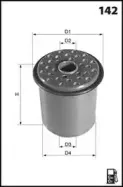 ELG5226 MECAFILTER Топливный фильтр ELG5226 MECAFILTER Топливный фильтр