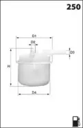 ELE6048 MECAFILTER Топливный фильтр ELE6048 MECAFILTER Топливный фильтр