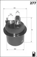 ELE6024 MECAFILTER Топливный фильтр ELE6024 MECAFILTER Топливный фильтр