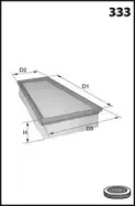 ELP9253 MECAFILTER Воздушный фильтр ELP9253 MECAFILTER Воздушный фильтр