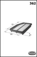 ELP9258 MECAFILTER Воздушный фильтр ELP9258 MECAFILTER Воздушный фильтр