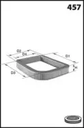 EL3756 MECAFILTER Воздушный фильтр EL3756 MECAFILTER Воздушный фильтр