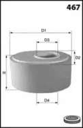 EL3788 MECAFILTER Воздушный фильтр EL3788 MECAFILTER Воздушный фильтр