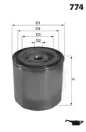 ELH4760 MECAFILTER Масляный фильтр ELH4760 MECAFILTER Масляный фильтр