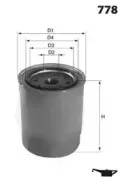 ELH4142 MECAFILTER Масляный фильтр ELH4142 MECAFILTER Масляный фильтр