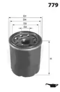 ELH4188 MECAFILTER Масляный фильтр ELH4188 MECAFILTER Масляный фильтр