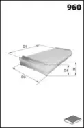 ELR7006 MECAFILTER Фильтр, воздух во внутренном пространстве ELR7006 MECAFILTER Фильтр, воздух во внутренном пространстве