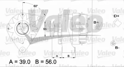 433455 VALEO Генератор 433455 VALEO Генератор